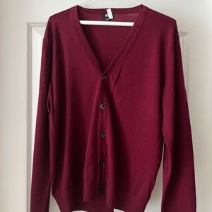 Cranberry/Burgundy Cardigan